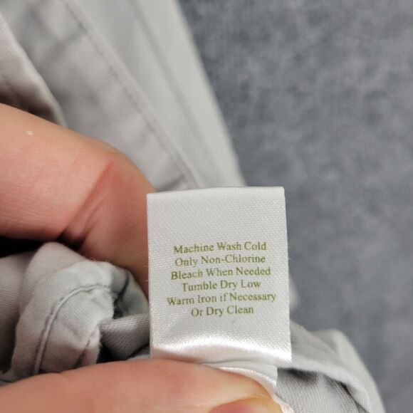 GARNET HILL Gray Cotton Twill Raglan Sleeve Big Button Cropped Jacket SIZE 10 - Picture 8 of 8